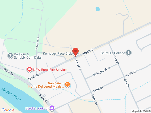 Map showing event location