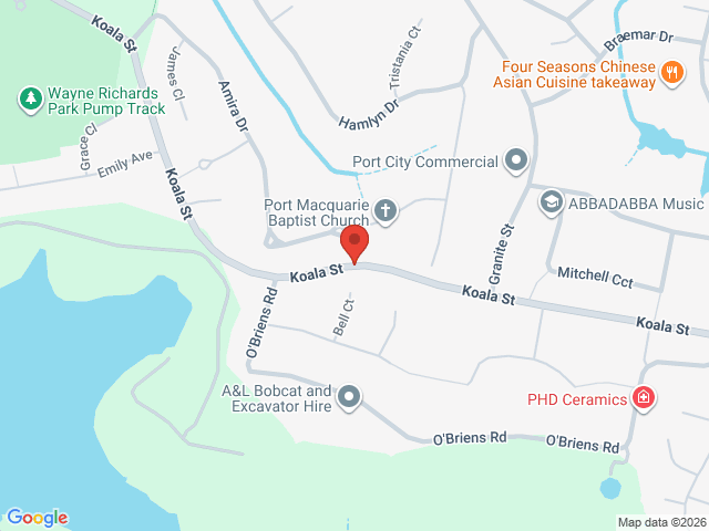 Map showing event location