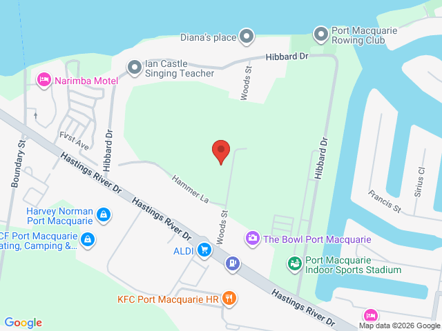 Map showing event location